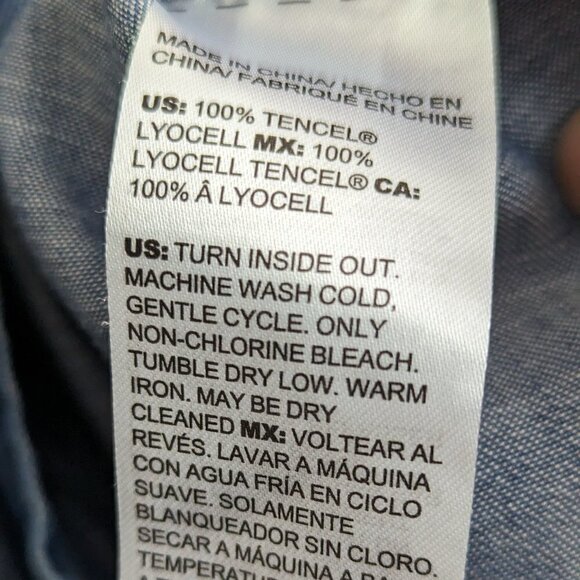 Chico's Ruffle Denim Tunic - Picture 8 of 11